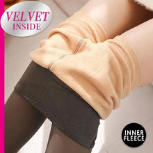將圖片載入圖庫檢視器 Flawless Legs Fake Translucent Warm Fleece Pantyhose